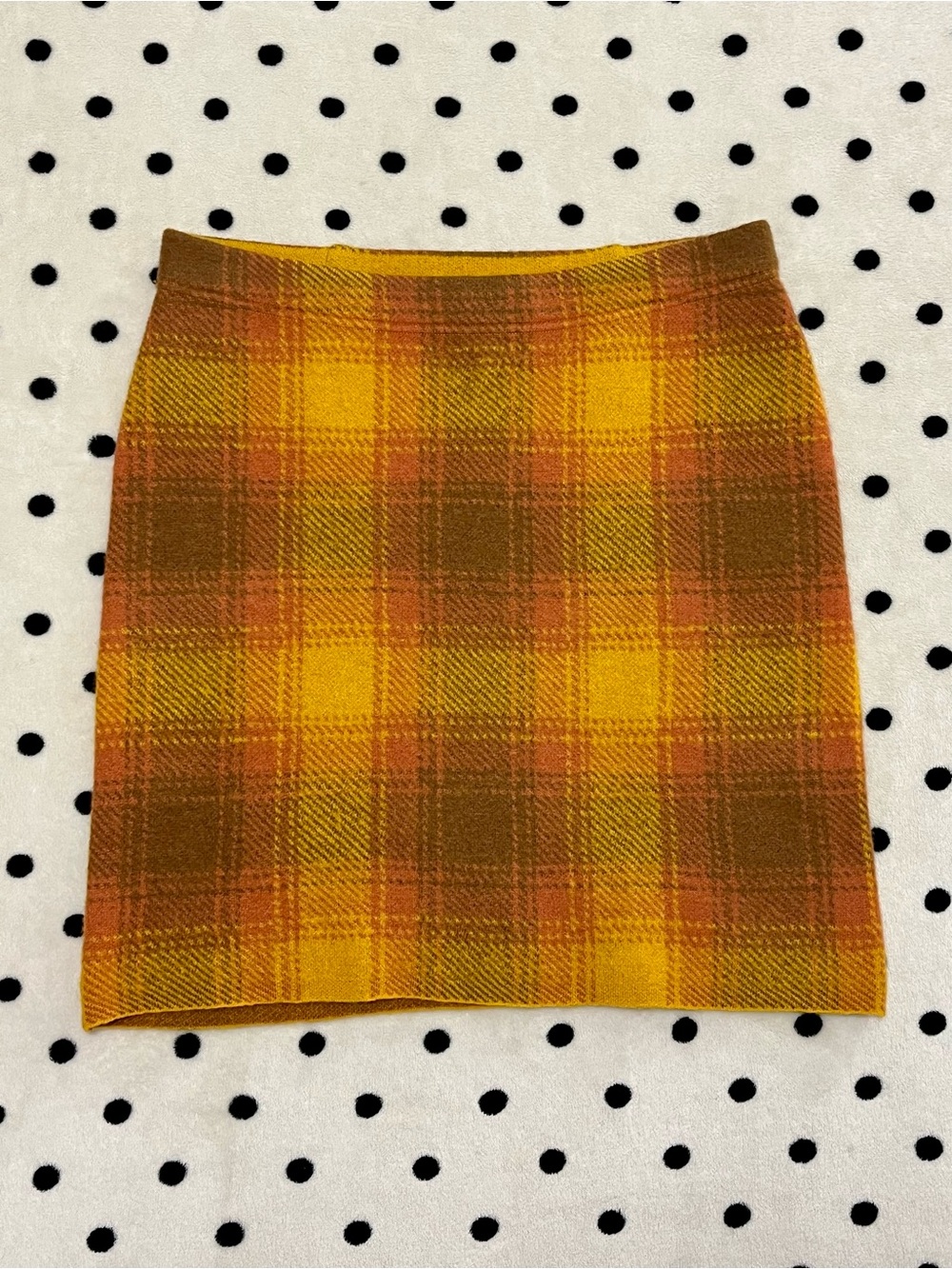 Toad&Co Merino Wool Heartfelt Plaid Sweater Skirt Size S